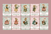 Soft Cottagecore Affirmation Cards, an Animal Illustration by Kaleidokika (Thumbnail 2 of 4)