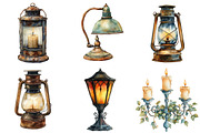 Vintage Lantern & Candle Clipart PNG, an Illustration by Pixels.Craft (Thumbnail 6 of 8)
