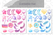 Cute Baby Unicorn Collection, an Animal Illustration by Cat In Colour (Thumbnail 8 of 9)