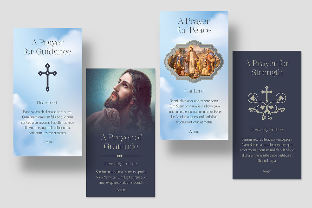 Prayer Cards Template, a Card Template by BrandPacks (Photo 4 of 4)