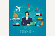 Logistics delivery agent concept., a Graphic by Lemberg Vector (Thumbnail 2 of 2)