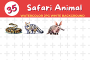 safari animal watercolor Jpg Backgro, an Animal Illustration by John_Walker (Thumbnail 2 of 3)