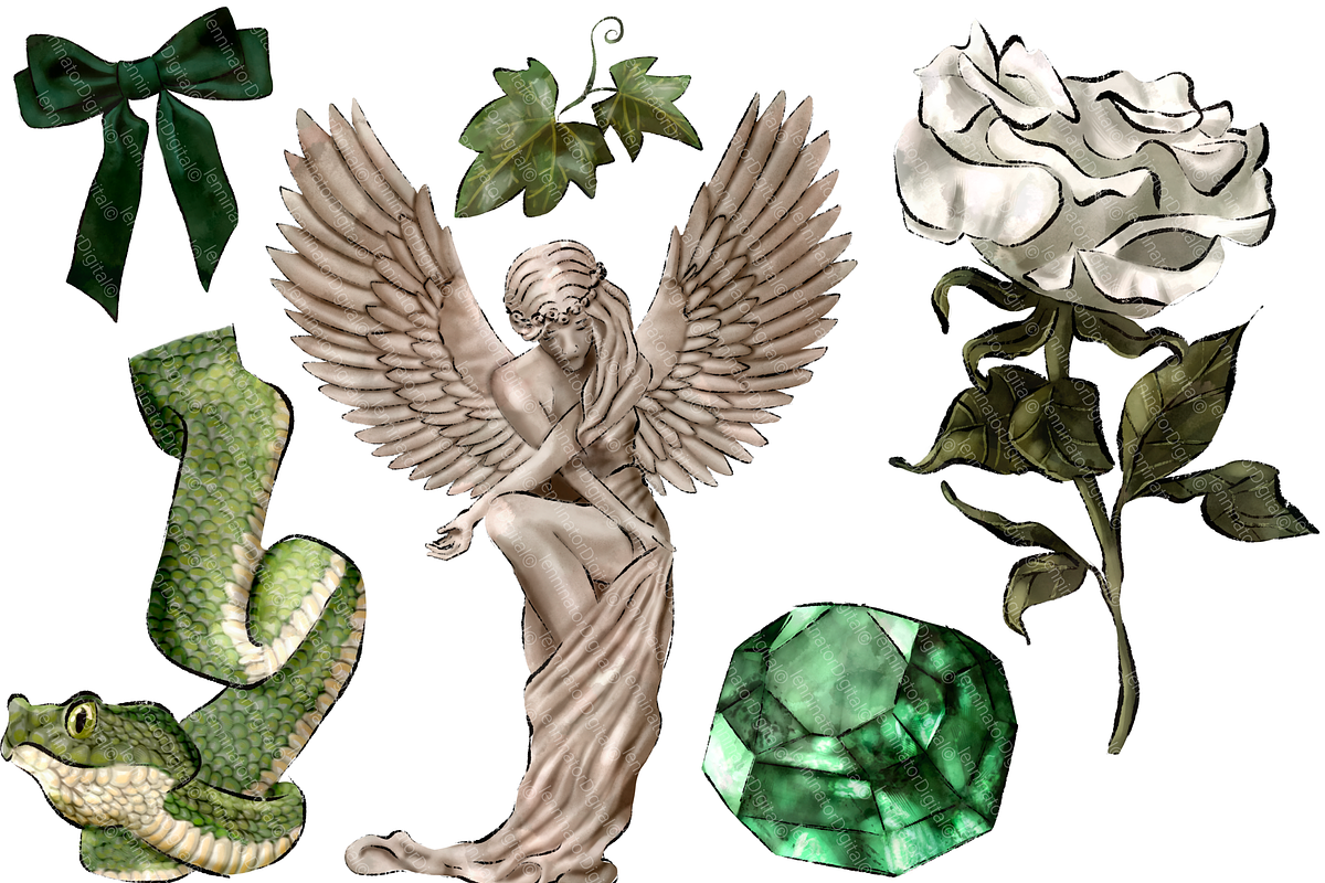 Magic Snake Clipart - Hand Drawn PNG, an Animal Illustration by Lenninator Digital (Photo 2 of 7)