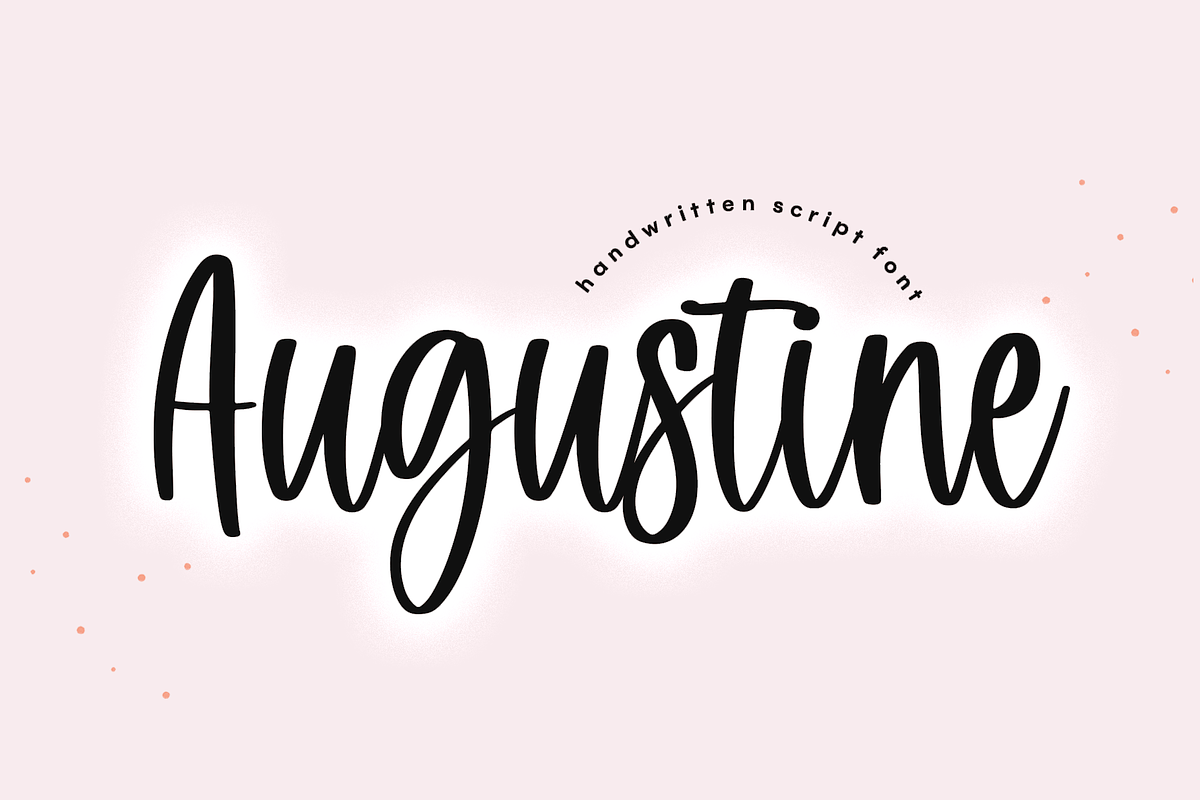 Augustine | Handwritten Script Font, a Script Font by KA Designs (Photo 1 of 12)
