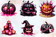Creepy Black and Pink Halloween Pump, an Illustration by SVGArt (Thumbnail 3 of 8)