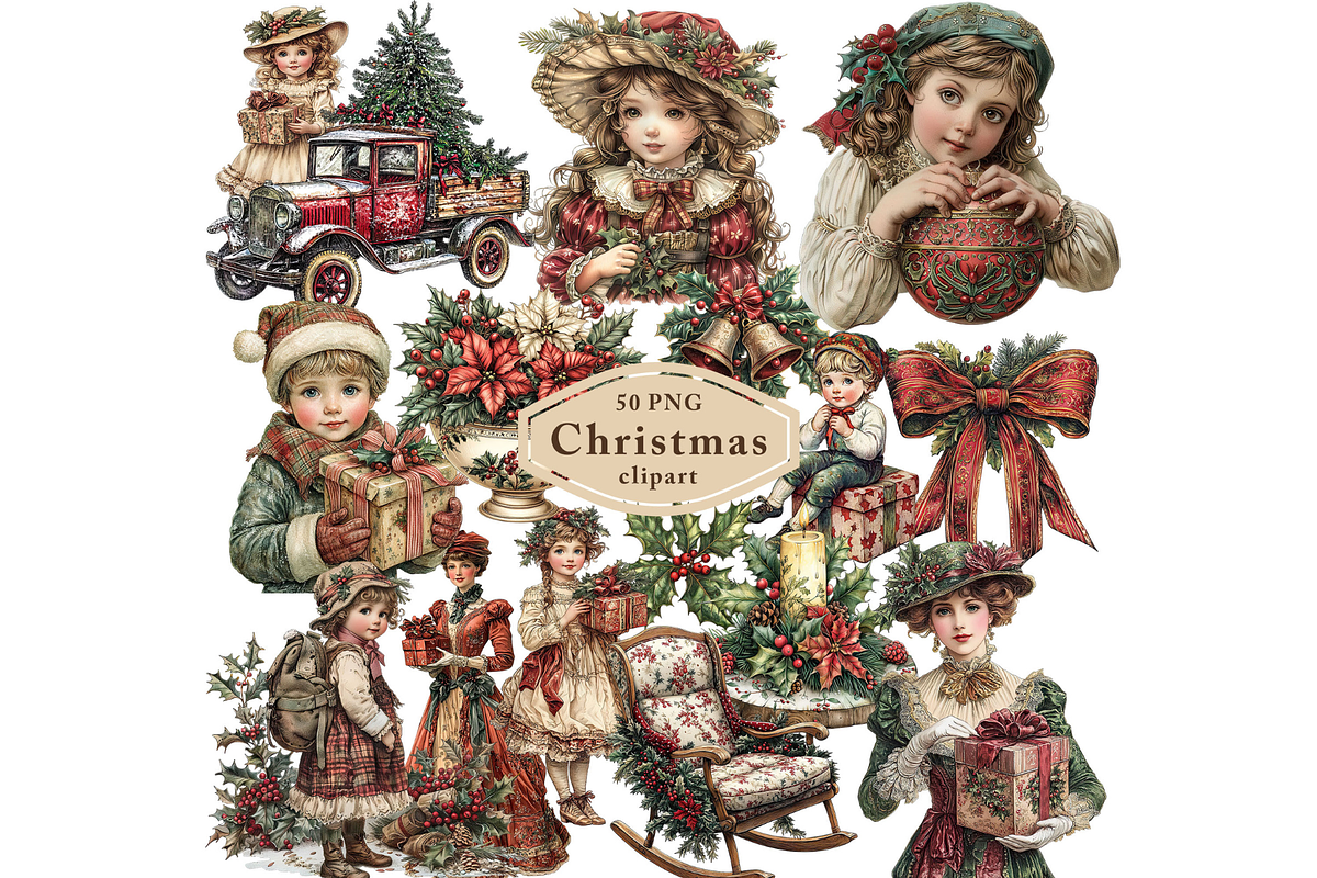 Christmas Traditions Clipart PNG, an Illustration by Memories By Lea (Photo 1 of 8)