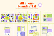 Funky & Vibin Branding Starter Kit, a Branding & Logo Template by Hell Yeah Designs (Thumbnail 4 of 16)