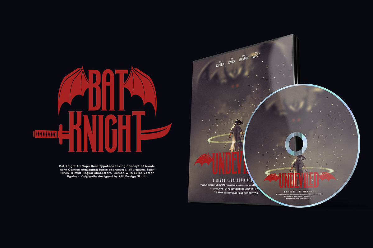 Bat Knight Typeface, a Font by alit design (Photo 14 of 19)