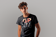 T-shirt Mockup, a Shirt Mockup by Graxaim Mock-up (Thumbnail 4 of 5)
