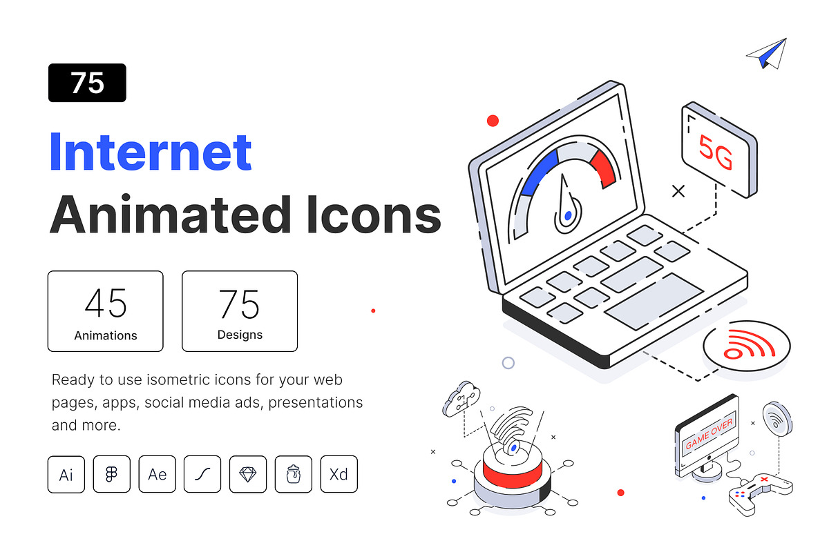 Animated Internet Icons, a Duotone Icon by Vectors Market (Photo 1 of 7)