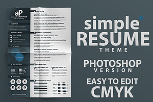 Simple Resume, a Resume Template by VladAlexandru93