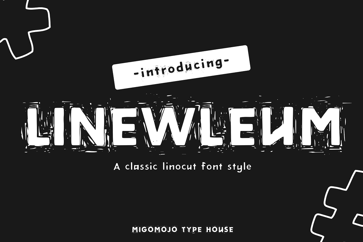 Linewleum Font Family, a Sans Serif Font by Migomojo Type House (Photo 1 of 13)