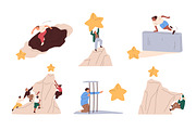 People achieving goals concept set, a Person Illustration by Good Studio (Thumbnail 1 of 7)