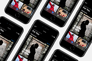 iPhone SE 2020 Mockup, an iPhone Mockup by GraphicValley (Thumbnail 4 of 6)