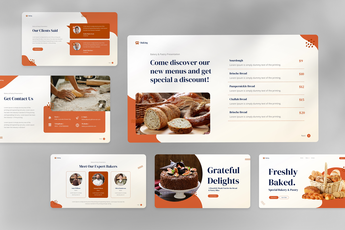 Bakery & Pastry PowerPoint, a Presentation Template by SquidPixey (Photo 7 of 7)
