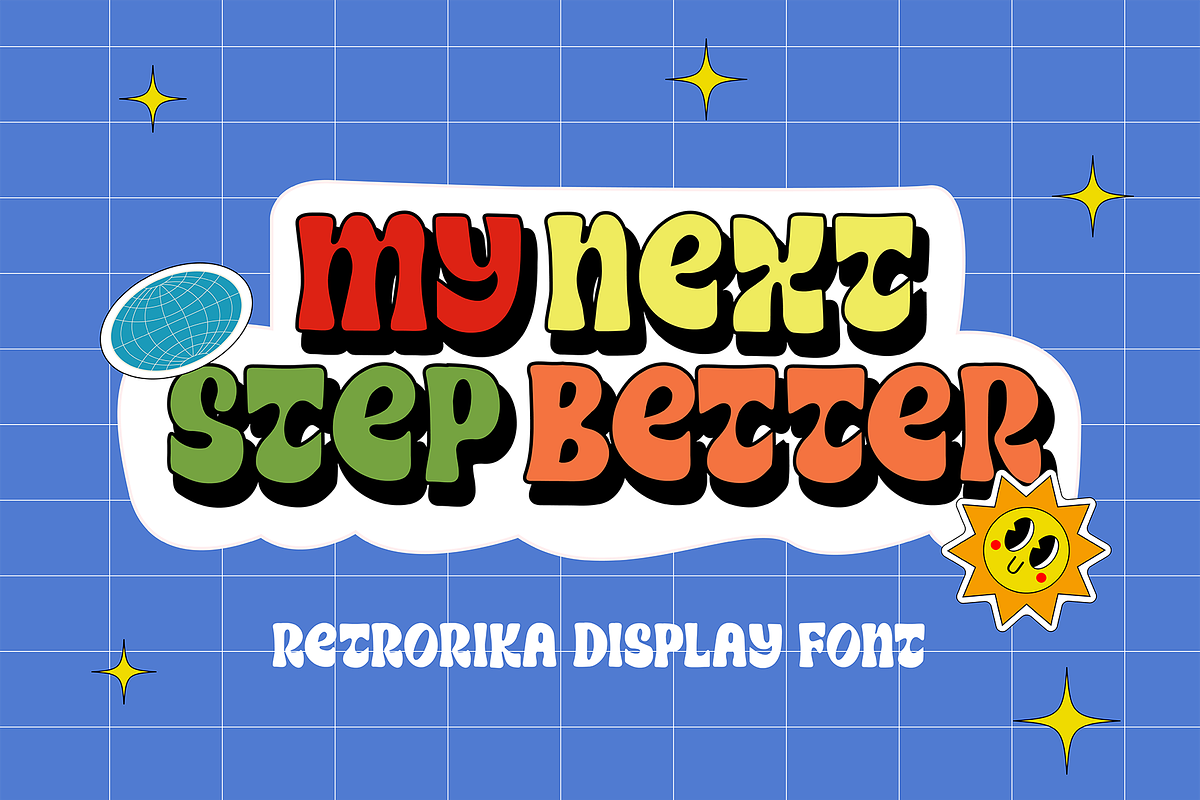 Retrorika Groovy Font, a Handwritten Font by Authentic Studio (Photo 5 of 14)