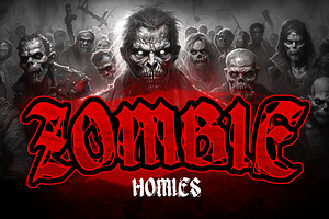 Zombie Demon Metal Horror Display