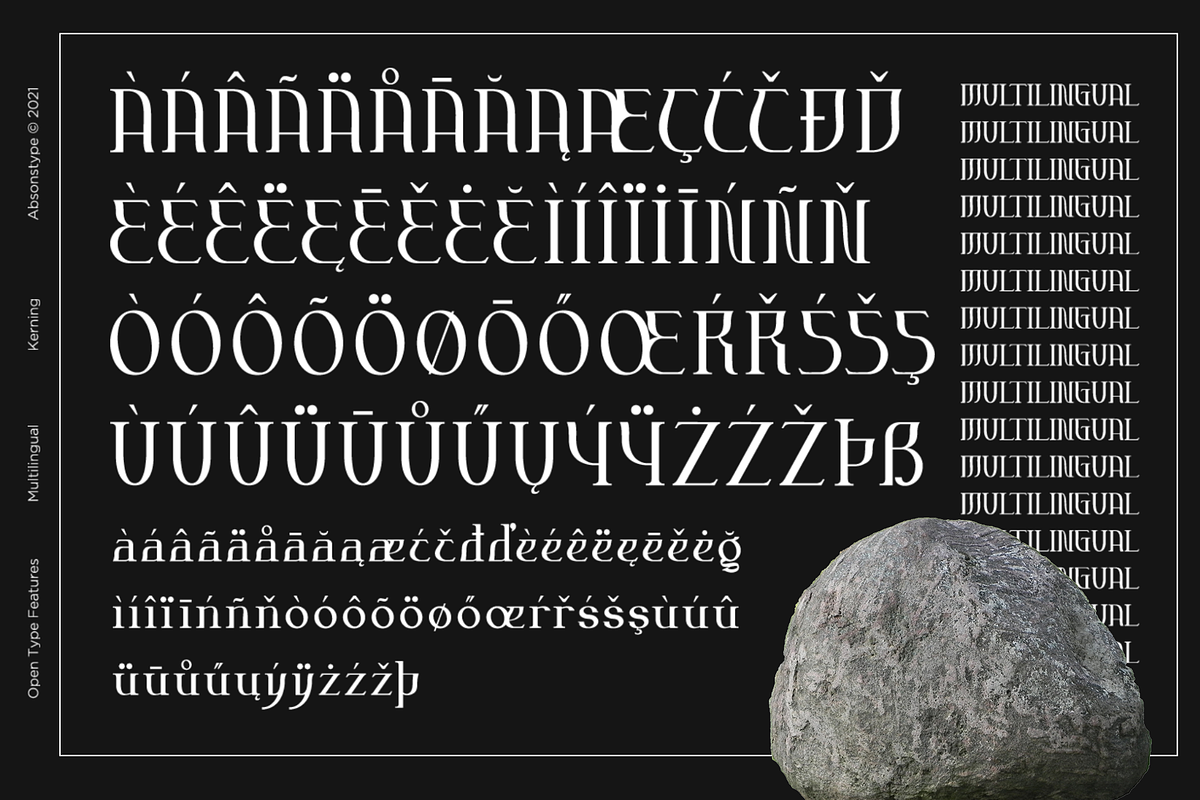 Andromeda Unique Display Typeface, a Serif Font by Absonstype (Photo 9 of 11)