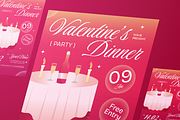 Valentine Dinner Flyer, a Flyer Template by Annora Studio (Thumbnail 4 of 6)