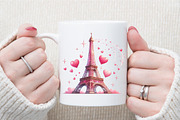 Ooh LaLa Paris Watercolor Clipart, an Illustration by Sublimation Artist (Thumbnail 5 of 6)