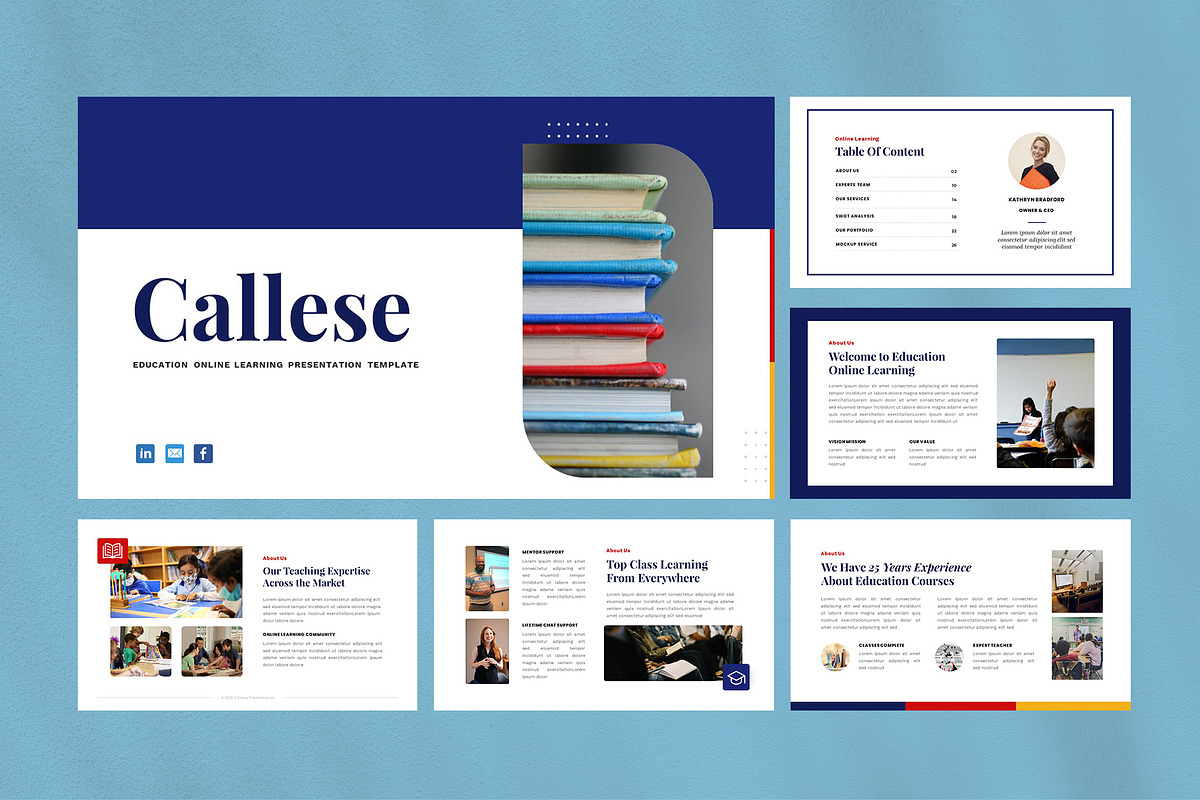 Callese - Education Keynote Template, a Presentation Template by FBSCreative (Photo 2 of 5)