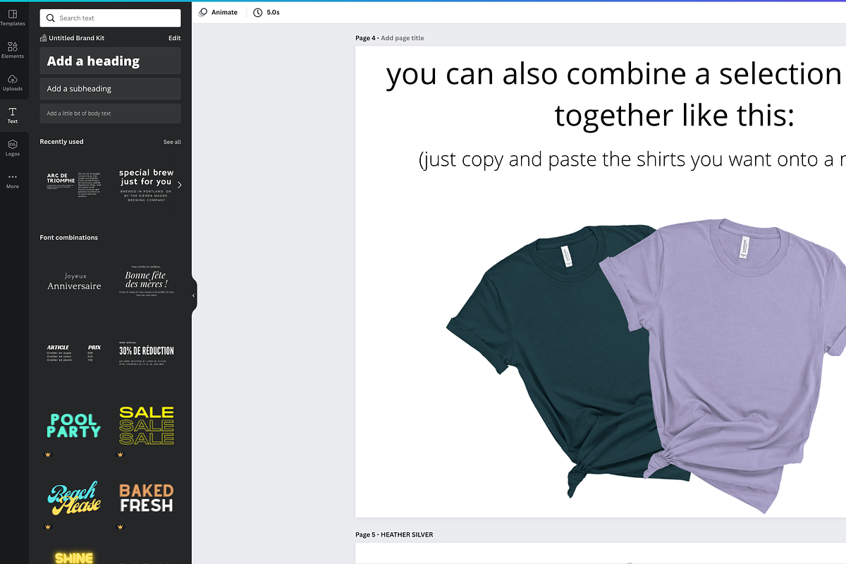 Canva Template Bella Canvas 3001, a Shirt Mockup by lock and page (Photo 5 of 6)
