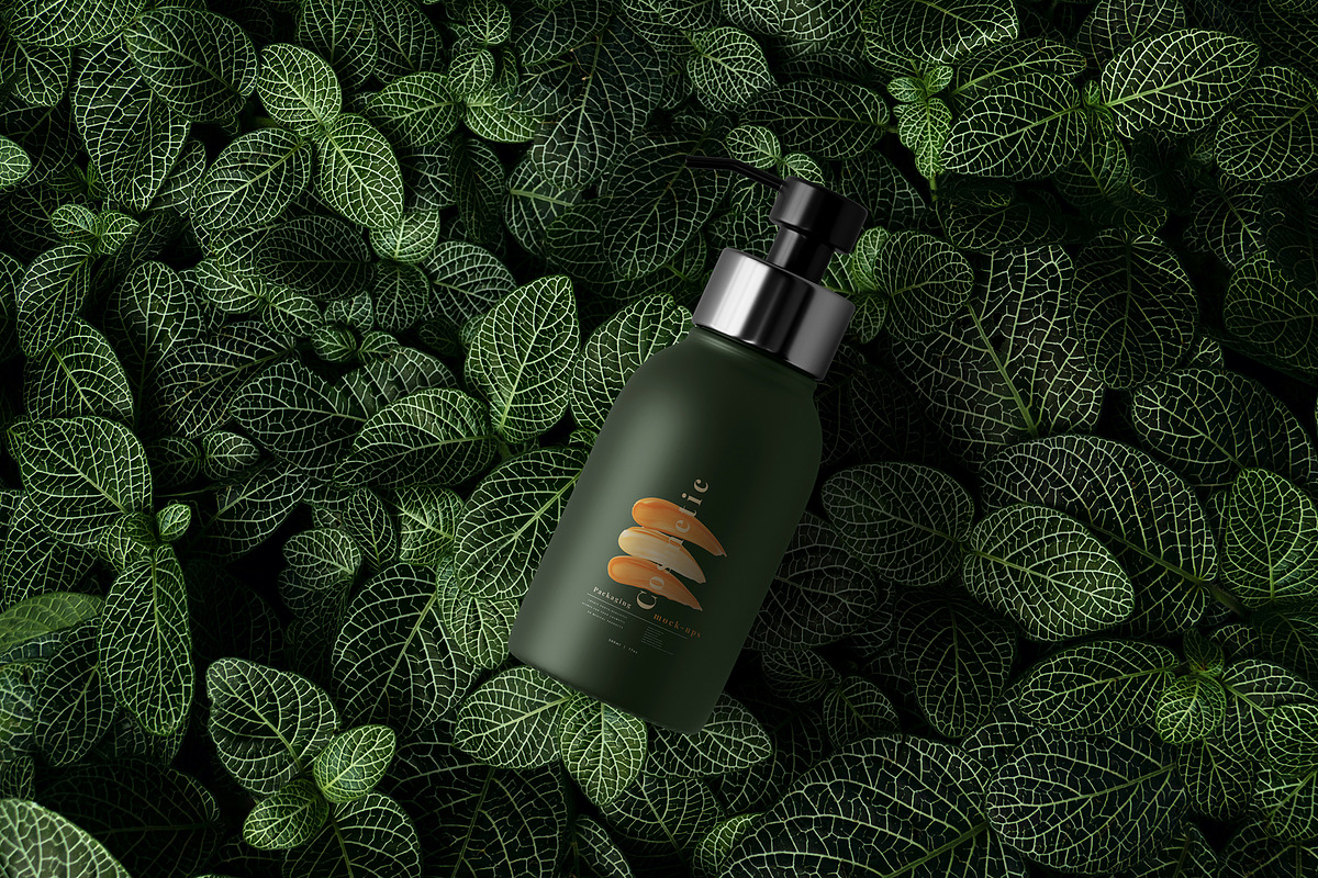 Dark Plastic Cosmetic Mockup Bundle, a Cups & Container Mockup by pmvch (Photo 106 of 111)