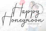 Happy Honeymoon | Script Font, a Handwritten Font by Scratchones (Thumbnail 1 of 8)