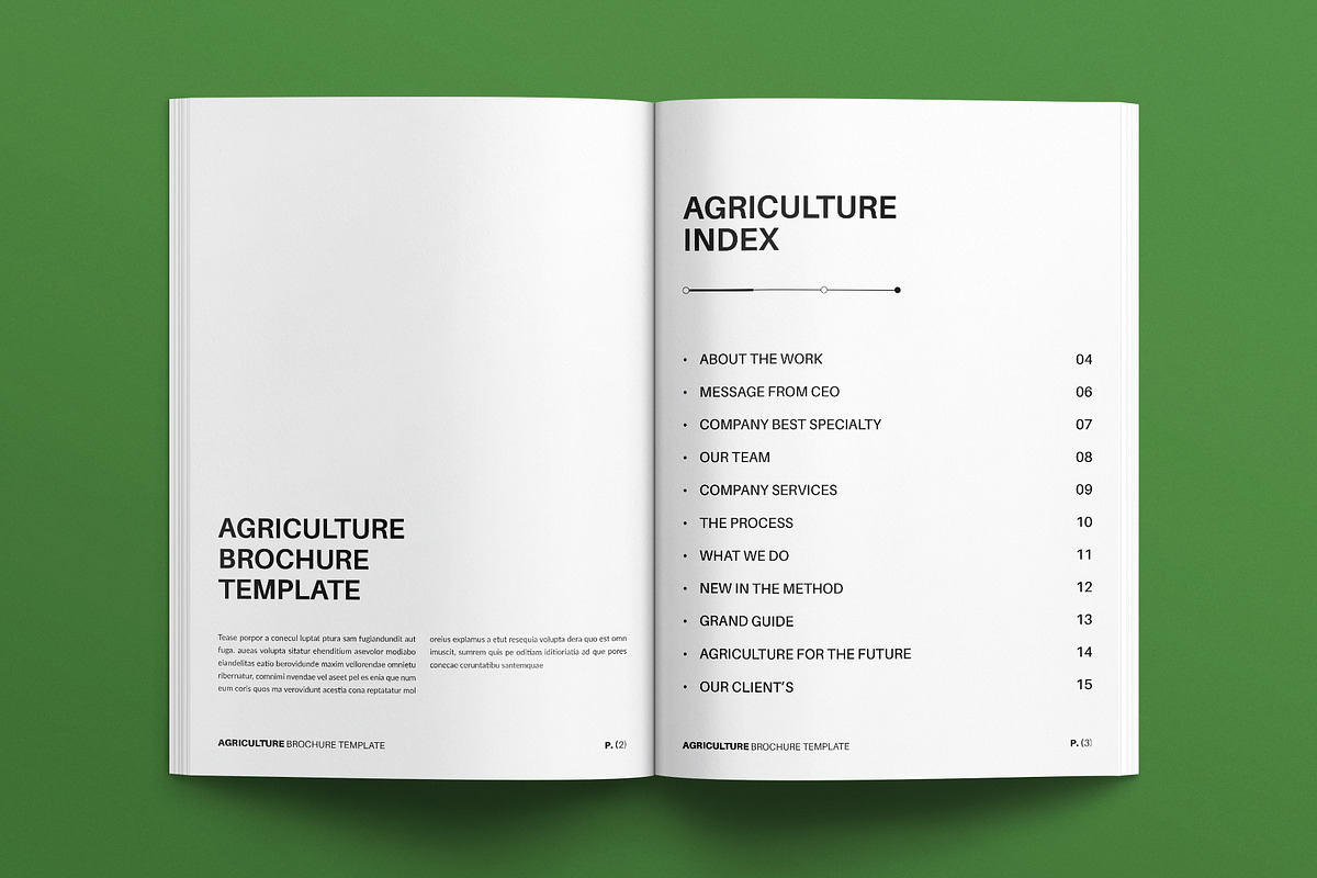 Agriculture Brochure Template, a Brochure Template by E-Type (Photo 2 of 7)