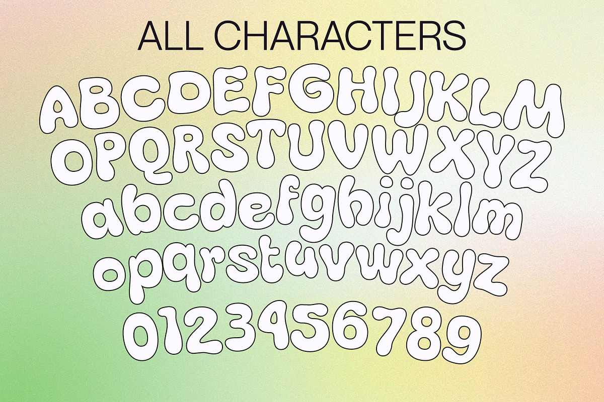 Boyers – Bubble Font, a Handwritten Font by Craft Supply Co. (Photo 7 of 8)