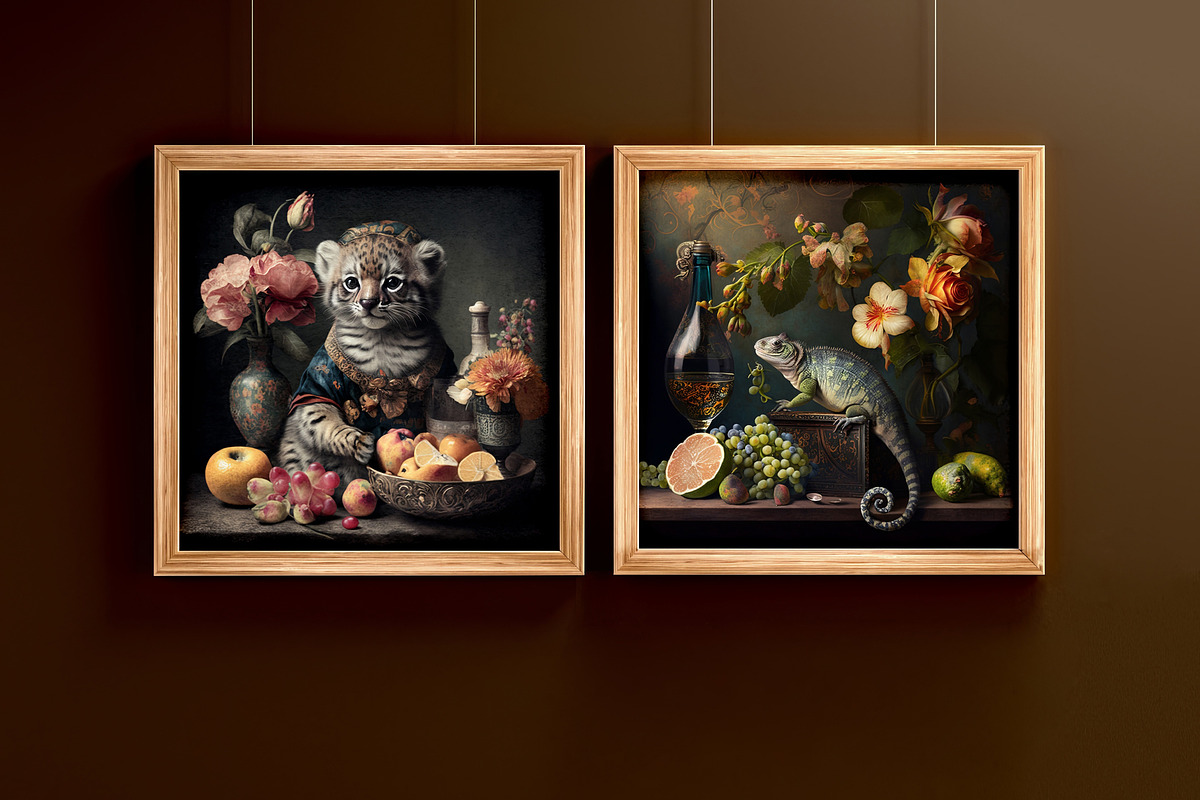 111 Animal Art Still Life Prints, a Background Graphic by YvY (Photo 2 of 11)
