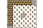Monkey Digital Papers & Clipart, a Pattern Graphic by JennyL Designs (Thumbnail 5 of 5)
