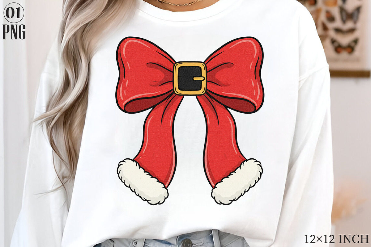 Christmas Coquette Bow Png, Christma, an Illustration by Libby Wishes (Photo 1 of 6)
