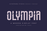 Olympia - Modern Display Font, a Script Font by Alpaprana (Thumbnail 1 of 12)