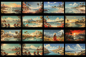 120 Vacation Background Graphics