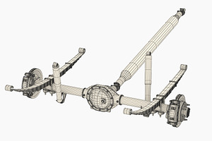 HEAVY DUTY AXLE AND DRIVESHAFT