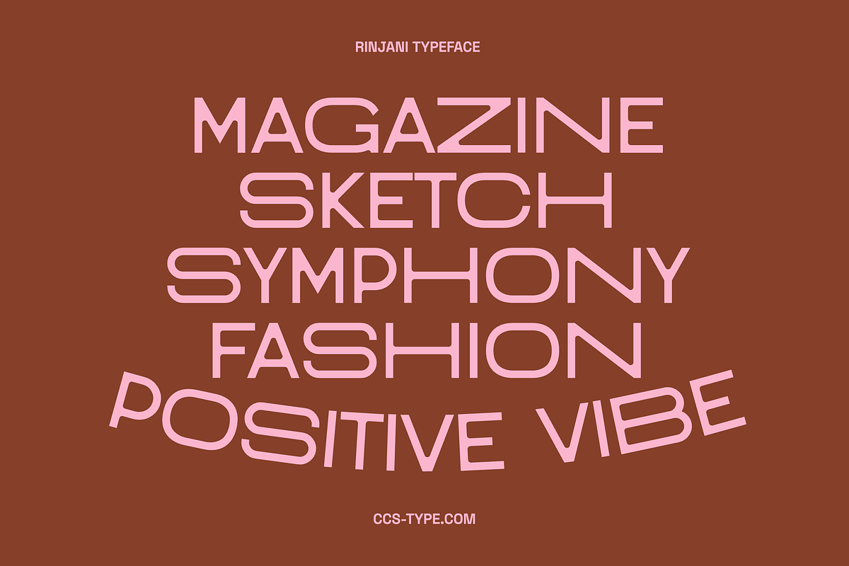 Rinjani Sans - Wide Stretch Typeface, a Sans Serif Font by CCS Type (Photo 5 of 19)