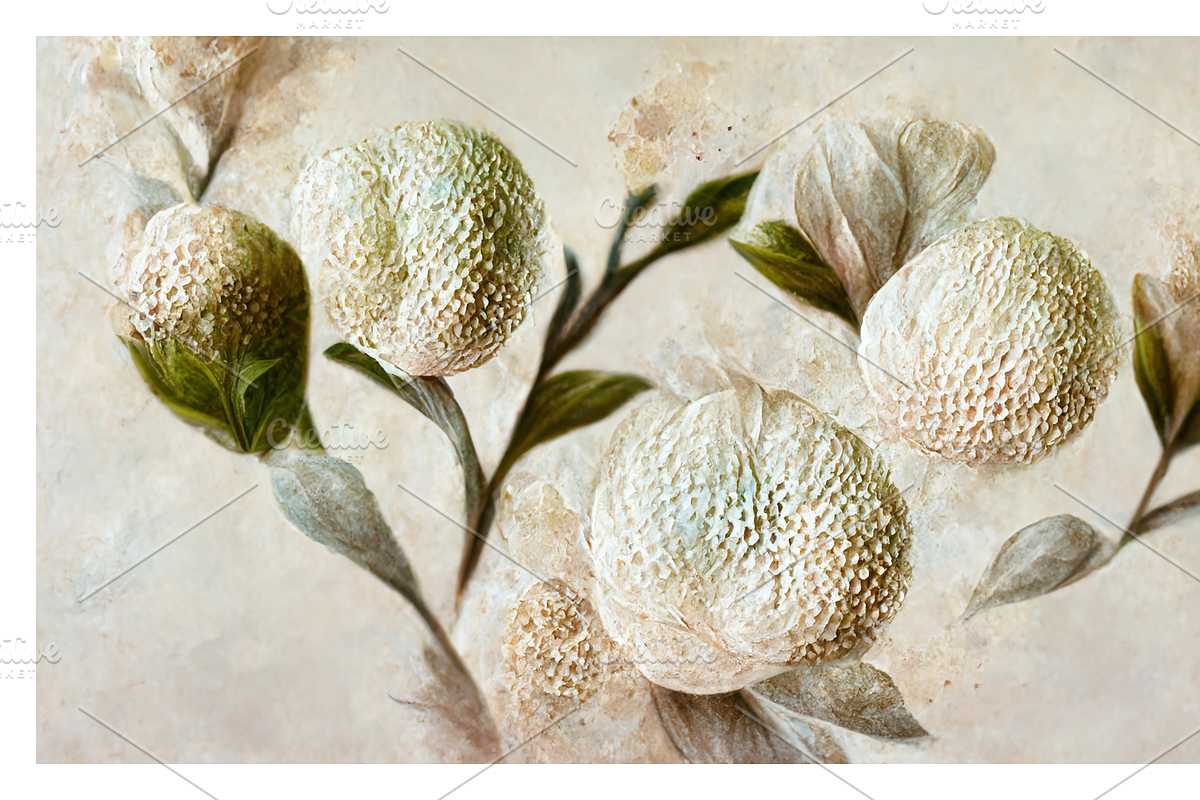 Deli (2) Collection · Textured Bloom, a Decorative Illustration by milatovar (Photo 10 of 16)