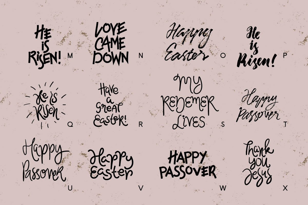 Happy Easter Dingbats preview 3