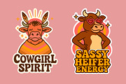 Western Cowgirls Club – Boho Cow SVG, an Object Illustration by LaVika (Thumbnail 12 of 12)