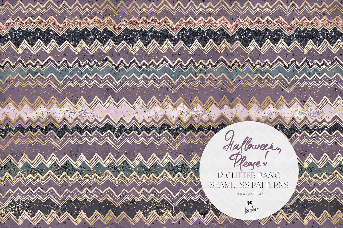 Kawaii Halloween Seamless Patterns, a Pattern Graphic by KaramfilaS (Photo 20 of 32)