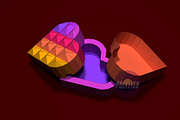 DIY Likee Box 3D model template, a Graphic by PolyFish (Thumbnail 2 of 4)