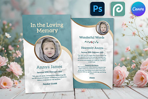 Funeral Prayer Card Template, a Marketing Template by Psd Templates