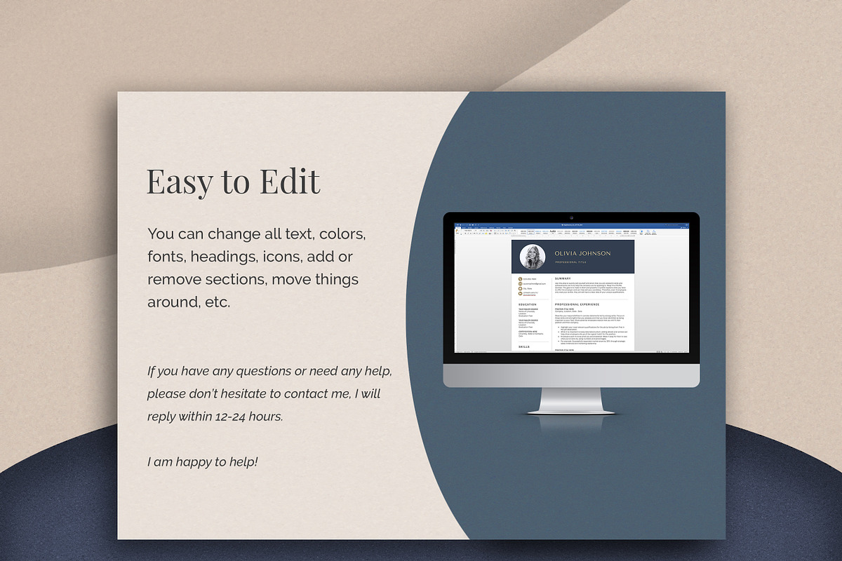 Resume Template CV with Cover Letter, a Resume Template by Klamp Studio (Photo 7 of 11)