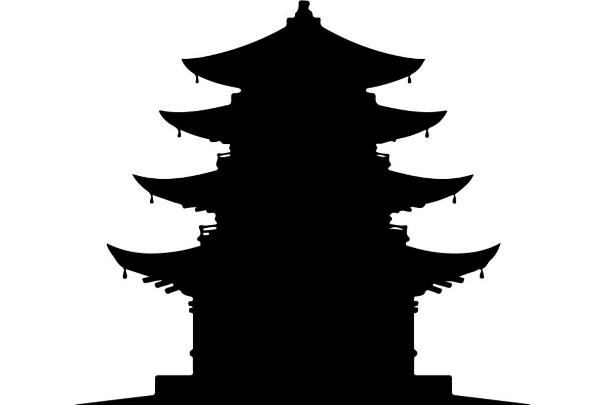 Pagoda Temple Silhouette, an Object Graphic by Creativeshirt (Photo 4 of 20)