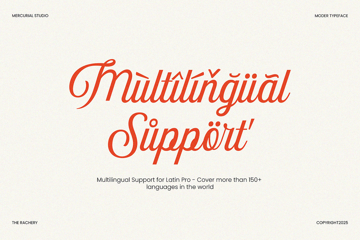 The Rachery, a Script Font by MERCURIAL (Photo 13 of 14)