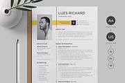 Resume/CV Template, a Resume Template by Proper_media (Thumbnail 1 of 6)
