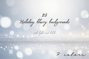Holiday blurry backgrounds, a Background Graphic by Ligrenok Art (Thumbnail 1 of 2)