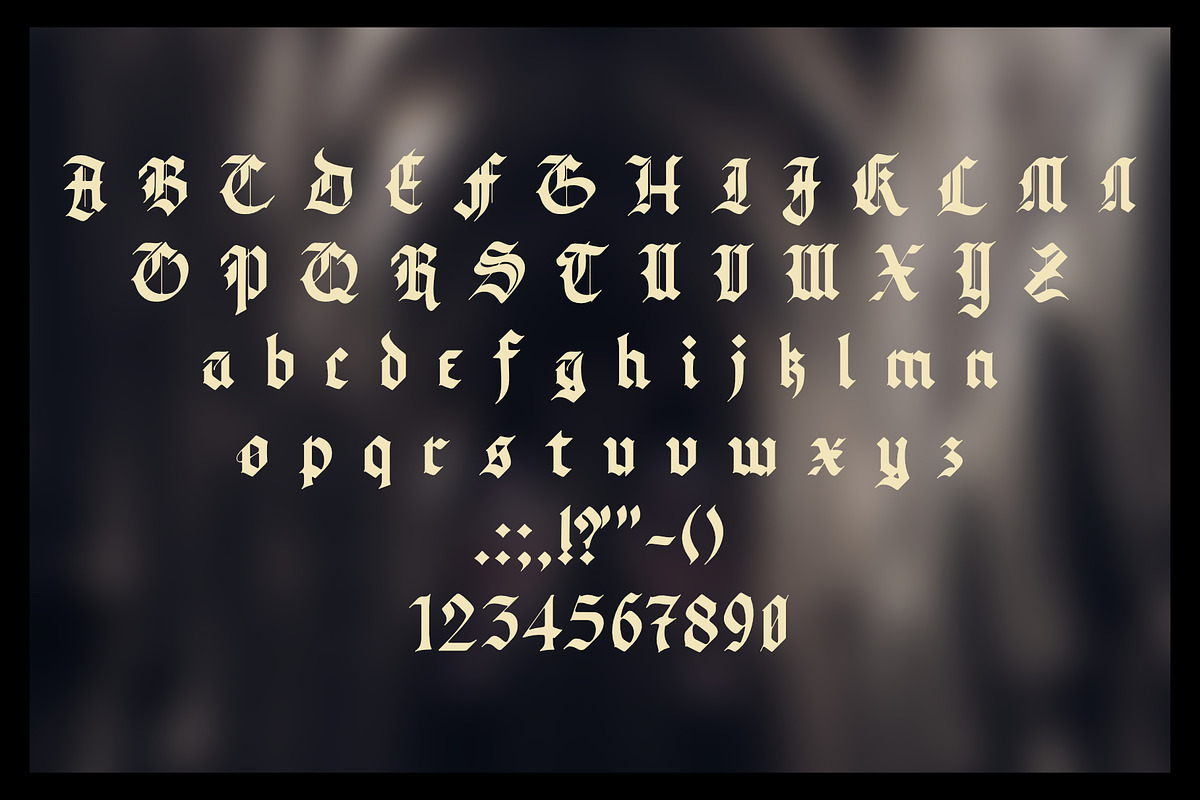 The New Gothic, a Blackletter Font by Jeremiah Richthofen (Photo 4 of 7)