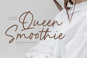 Queen Smoothie - Handwritten Script, a Script Font by Timurtype